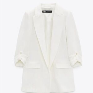 Zara Women's white Blazer